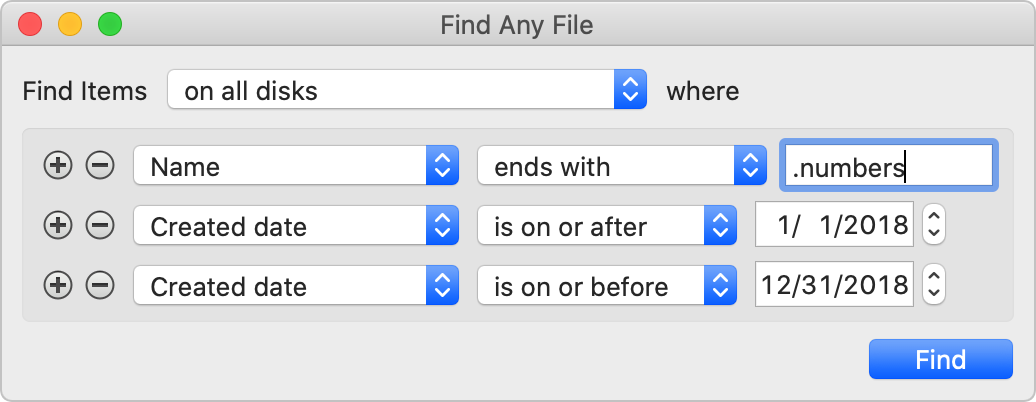 search for .doc files in mac osx